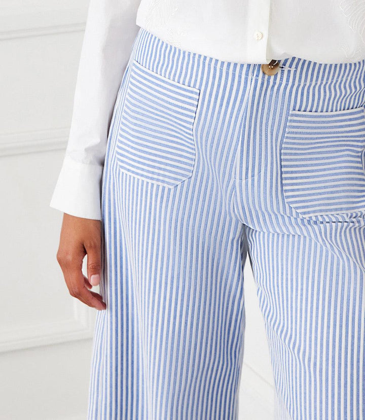 Stripe Cropped Pants