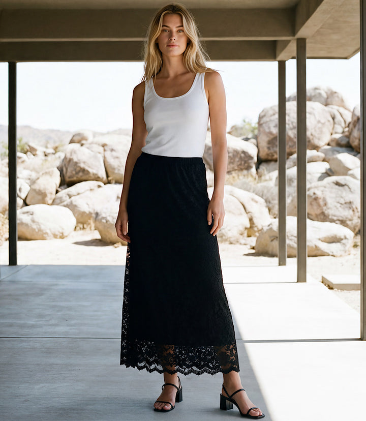 Lace Midi Skirt