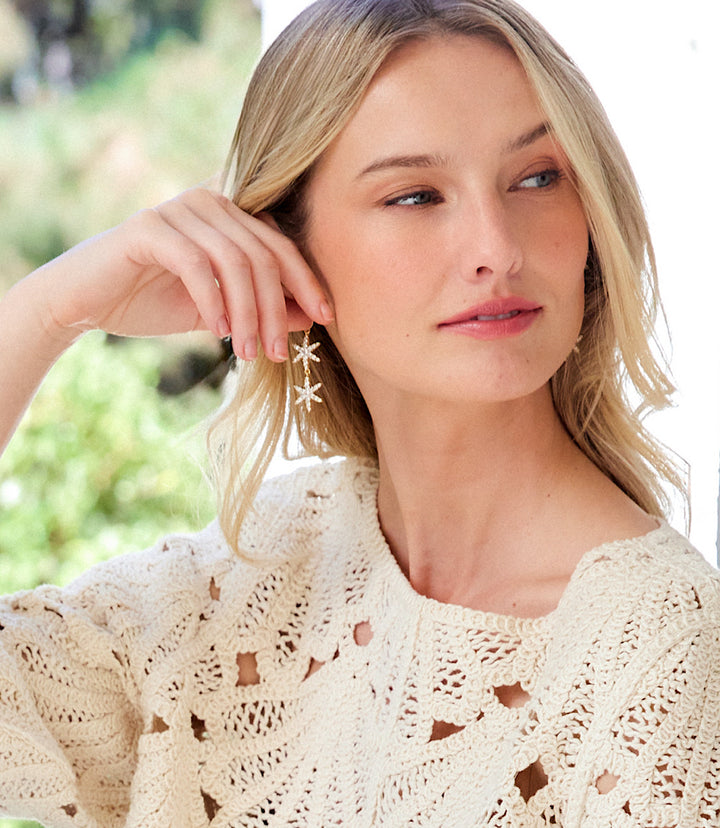 Triple Star Earrings