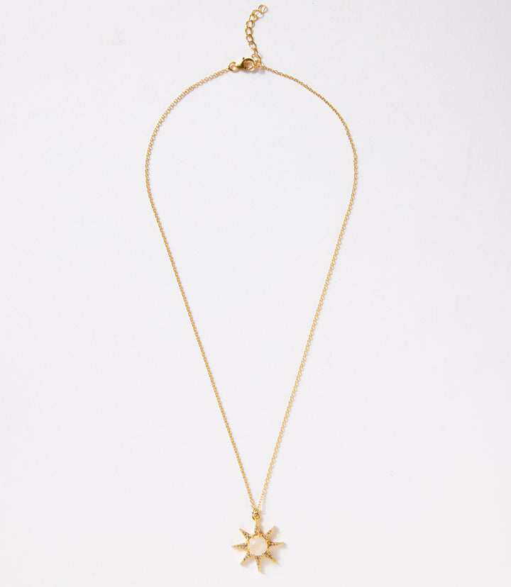 Cabochon Sun Necklace