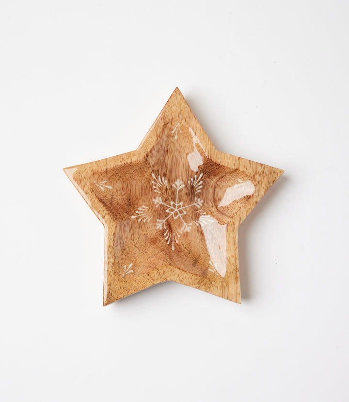 Wooden Star Serving Trays, Set Of 2