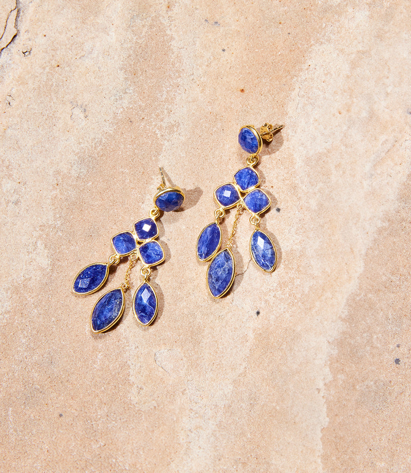 Chandelier Gemstone Earrings