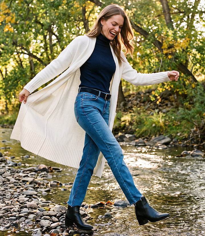 Long Open Front Cardigan Sweater