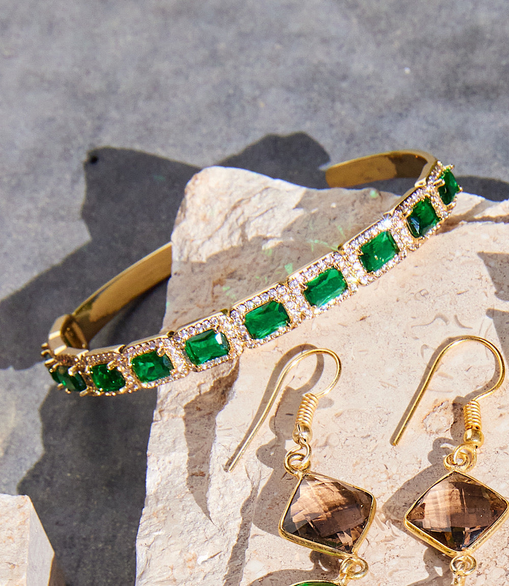 Gemstone Cuff Bracelet