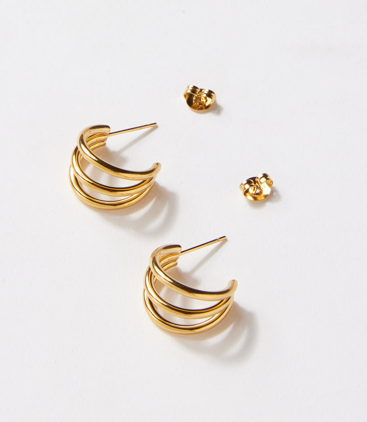 Retrograde Hoop Earrings