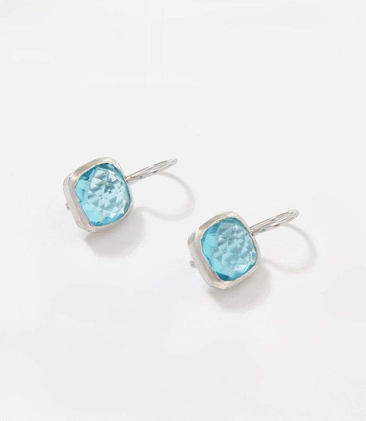 Blue Topaz Drop Earrings