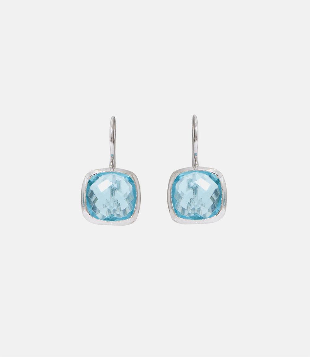 Blue Topaz Drop Earrings