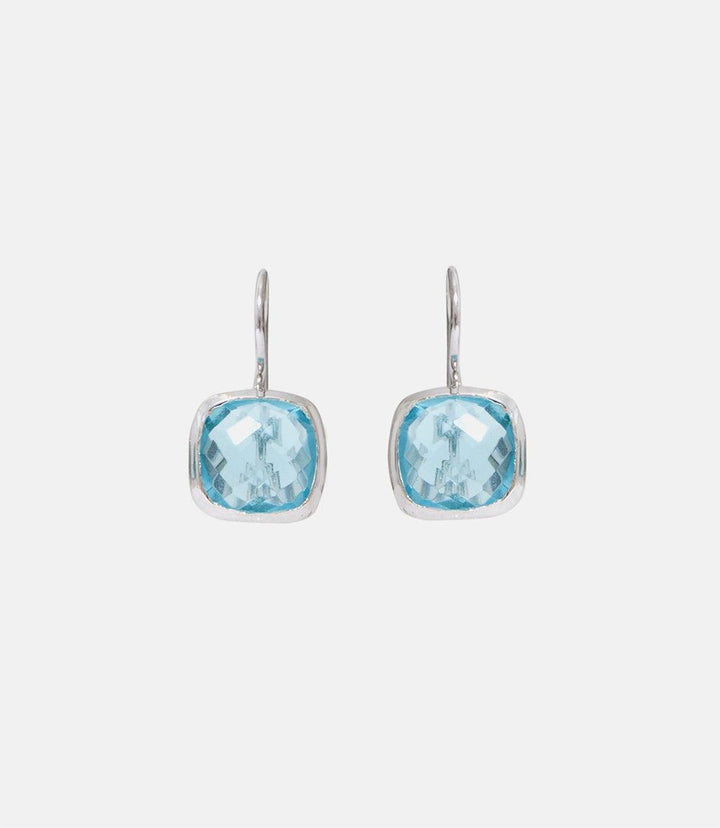 Blue Topaz Drop Earrings