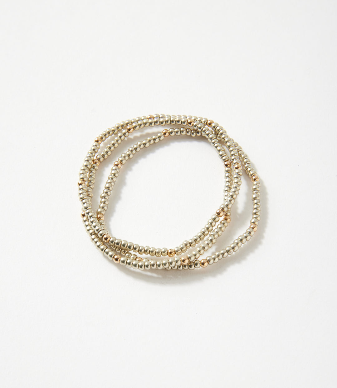 Beaded Crystal Bracelets, Set Of 3