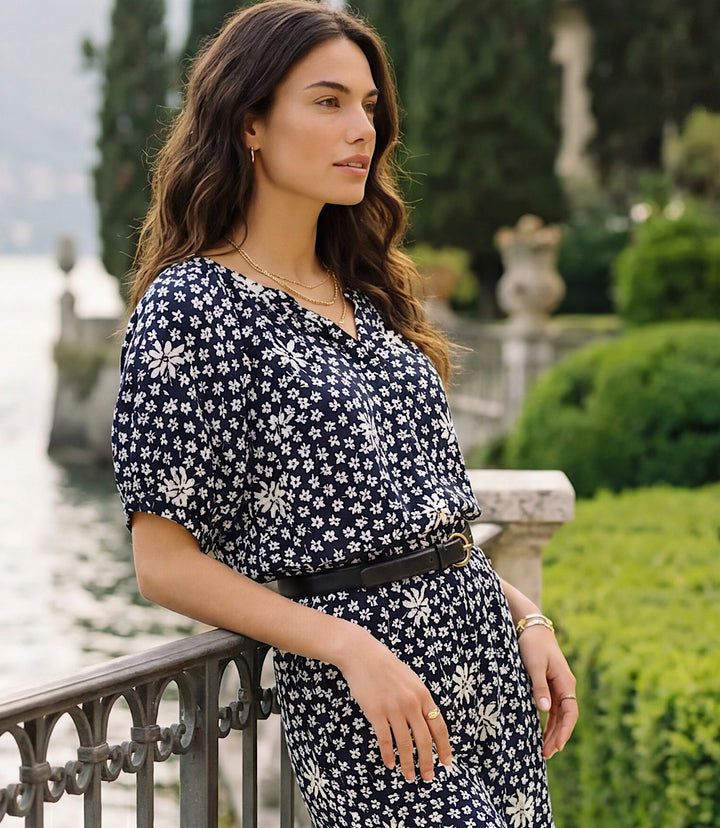 Puff Sleeve Peasant Top