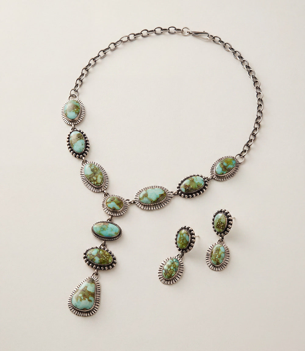 Sonoran Gold Turquoise Necklace And Earring Set