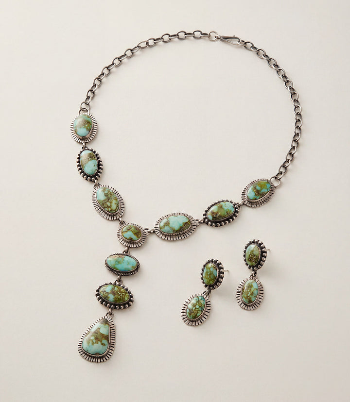 Sonoran Gold Turquoise Necklace And Earring Set