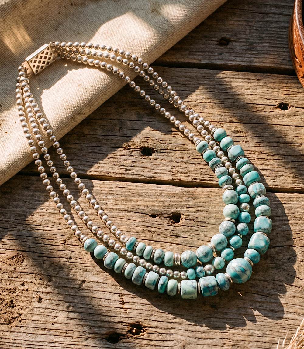 Multi Strand Turquoise Necklace