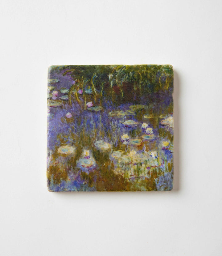 Monet Tile Marble Coasters, Set Of 4