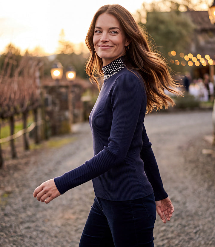Pearl Turtleneck Sweater