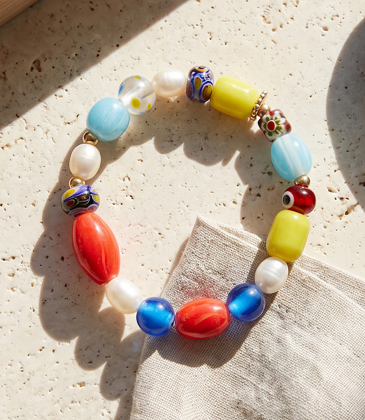 Mixed Bead Stretch Bracelet