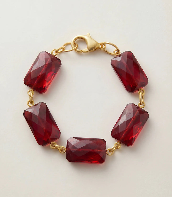 Ruby Link Bracelet