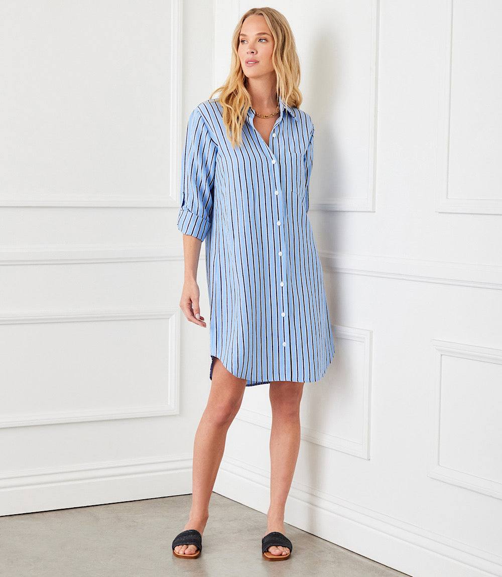Stripe Shirtdress