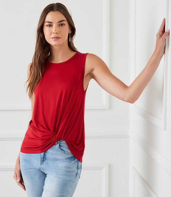 Sleeveless Pick-Up Top