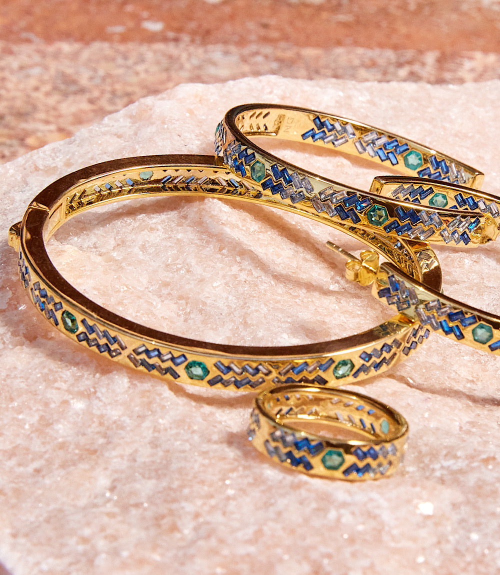 Crystal Inlay Bracelet