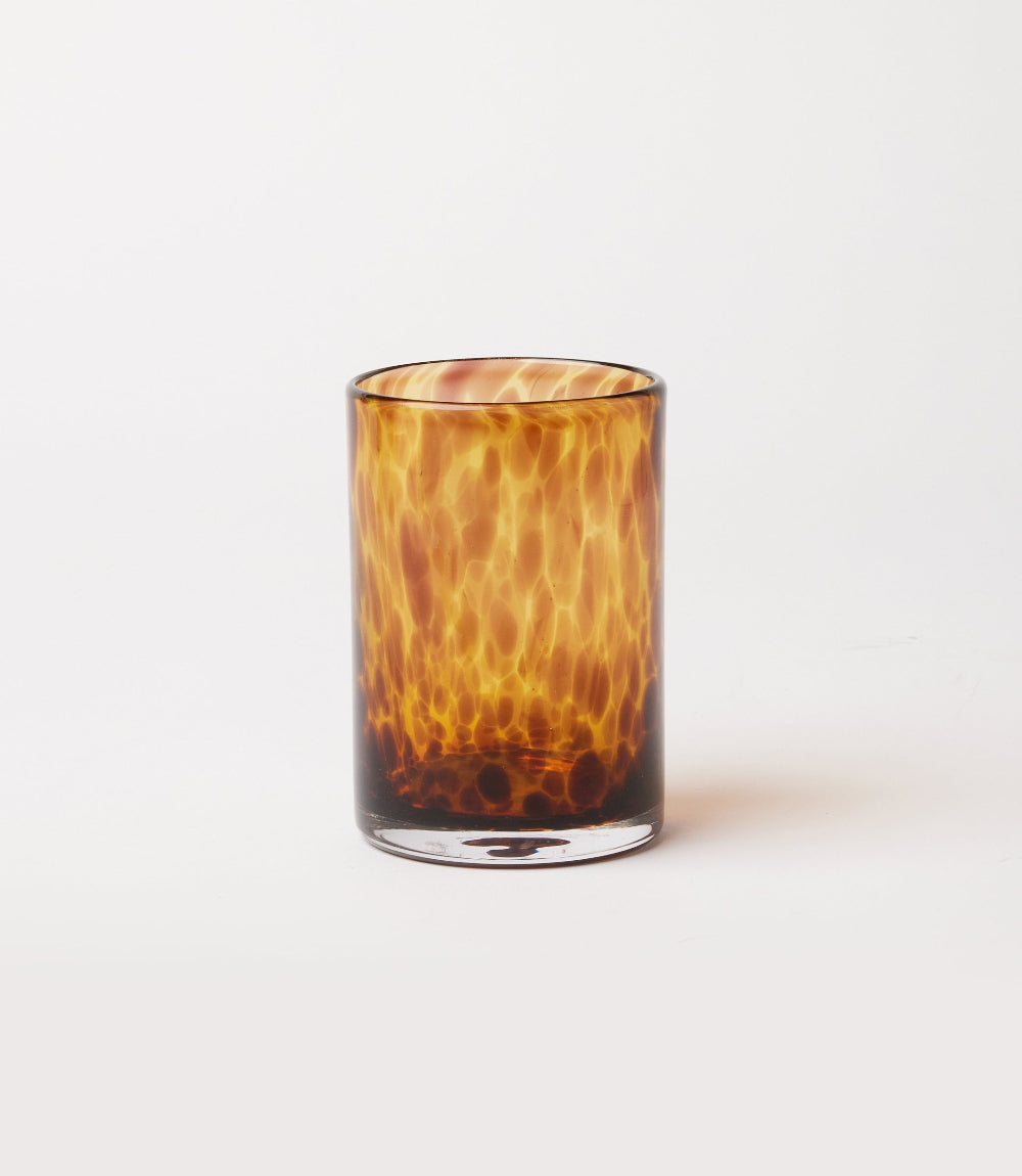 Tortoise Glass Candleholders, Set Of 2