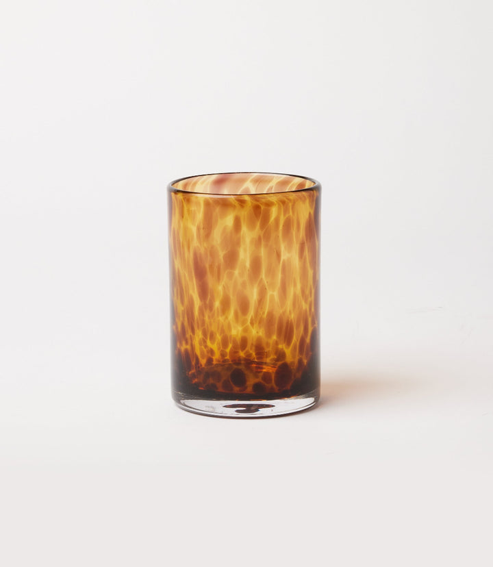 Tortoise Glass Candleholders, Set Of 2