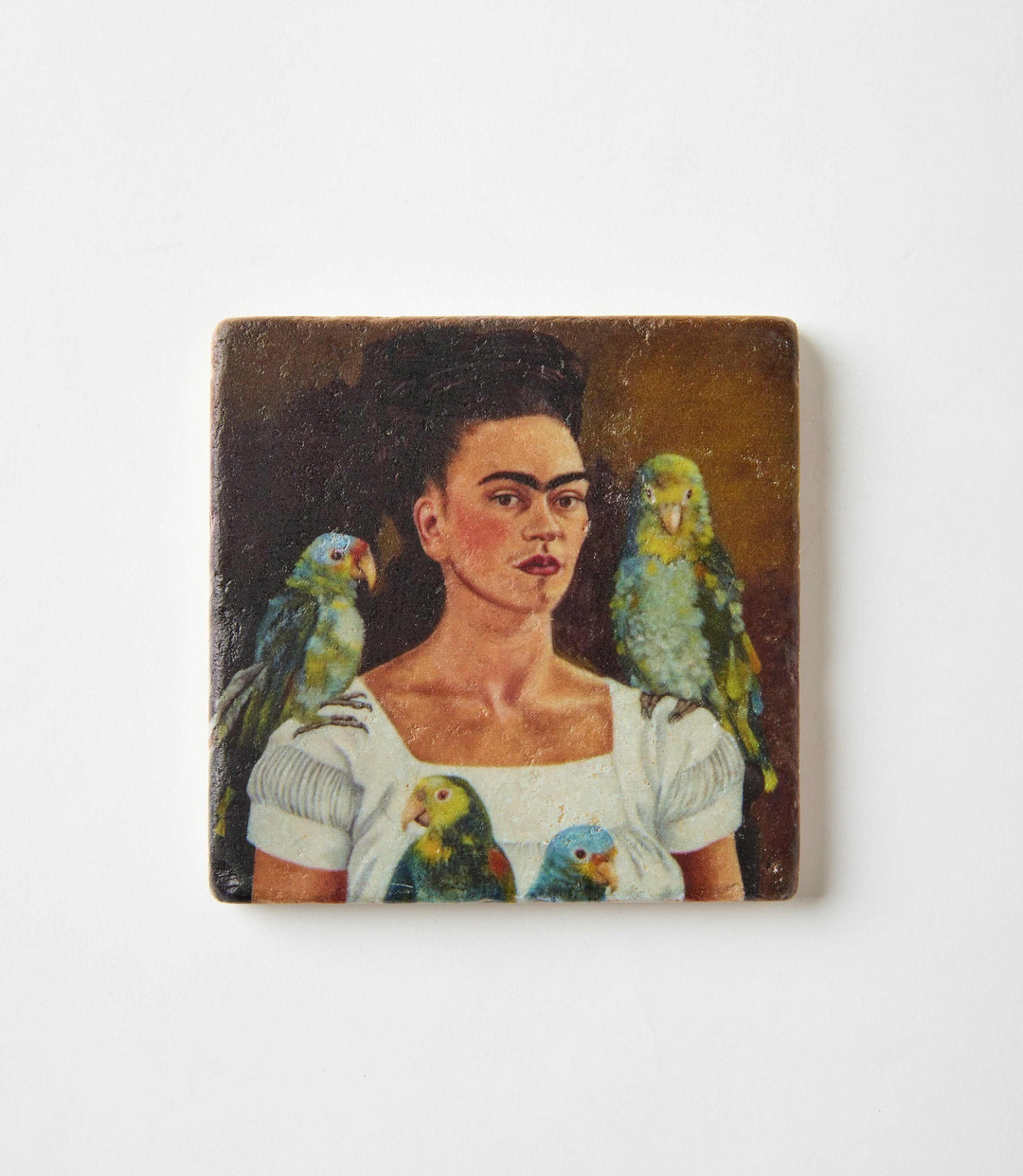 Frida Kahlo Marble Coasters, Set Of 4