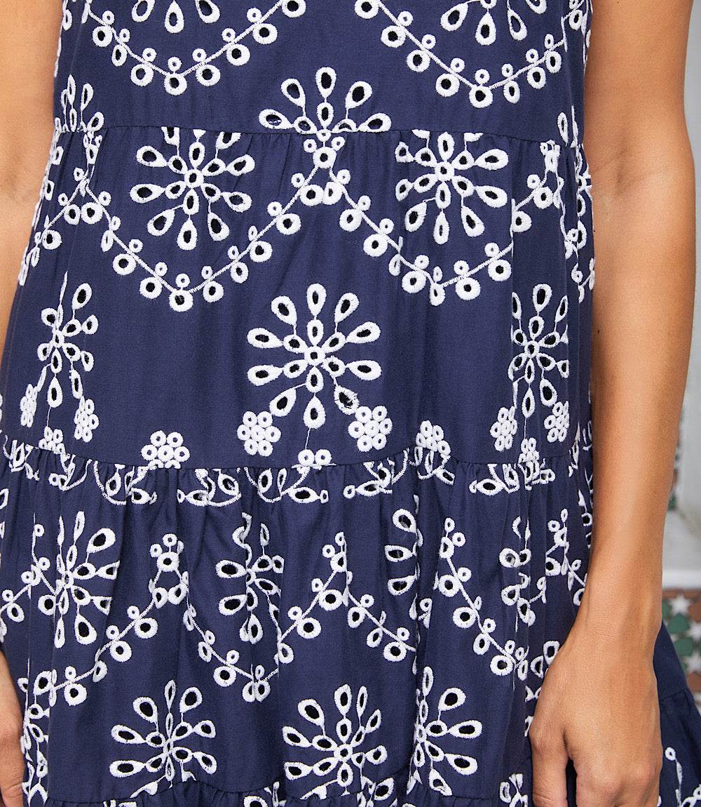 Sleeveless Eyelet Dress
