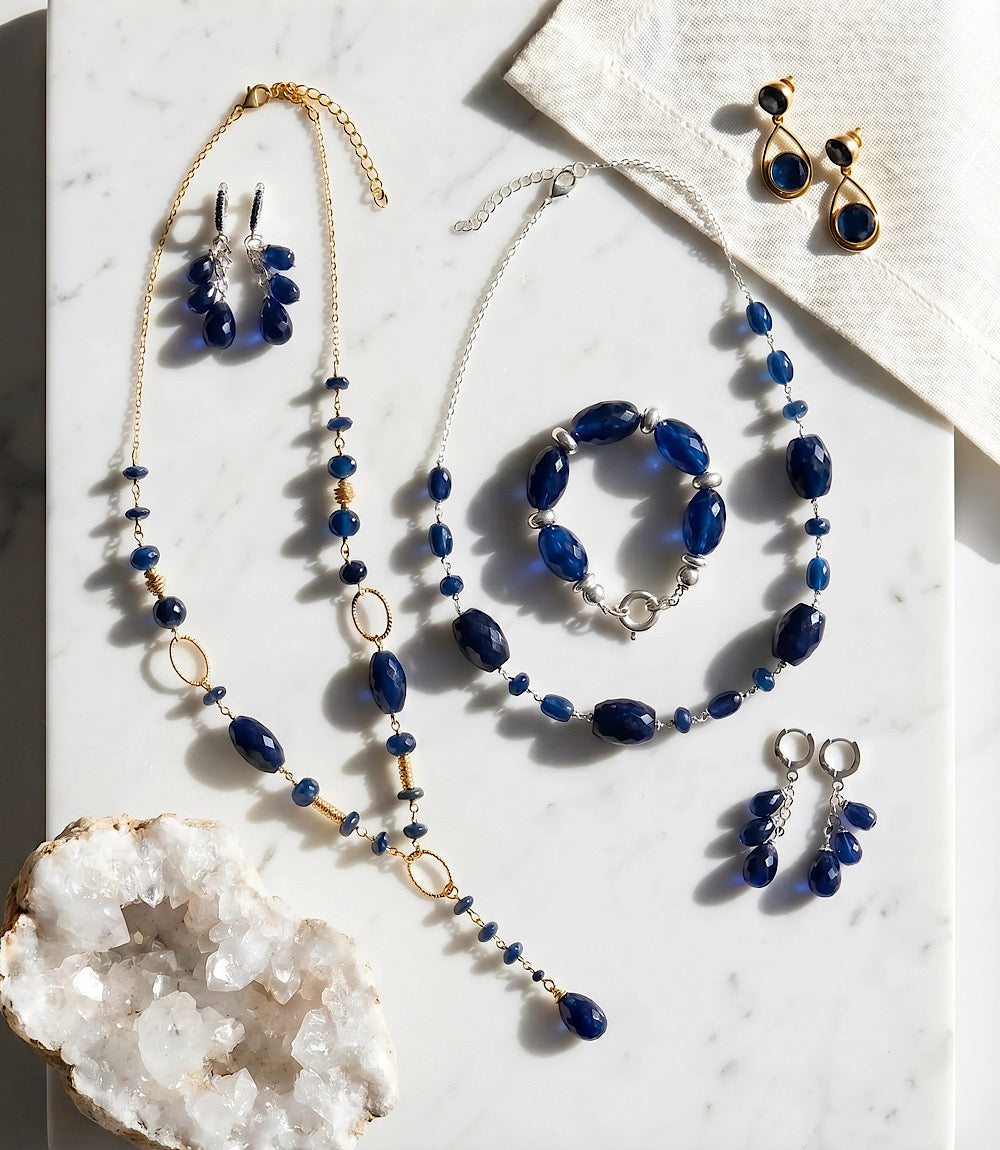 Sapphire Lariat Necklace