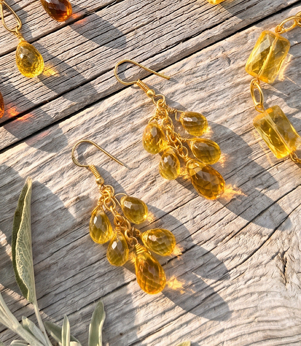 Citrine Dangle Earrings