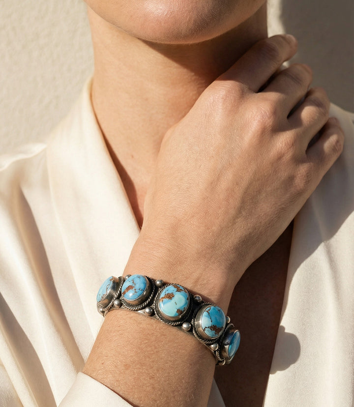 Golden Hill Turquoise Cuff Bracelet