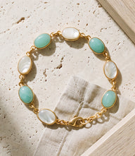Turquoise And Pearl Beaded Bracelet