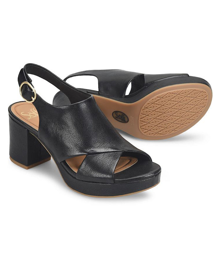 Sofft Liv Criss-Cross Leather Sandals