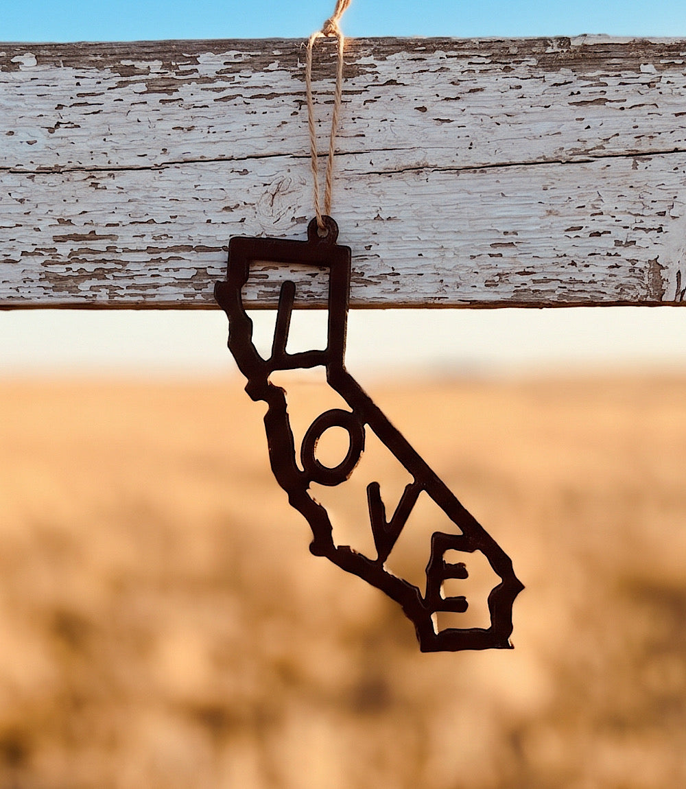 Steel California Love Ornament