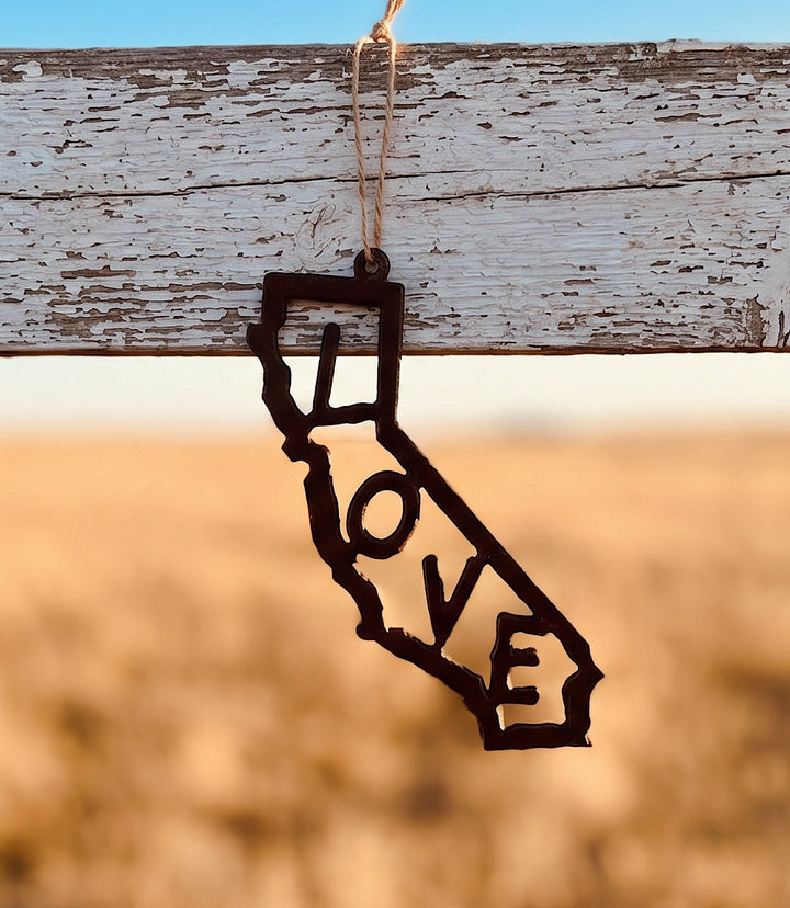 Steel California Love Ornament