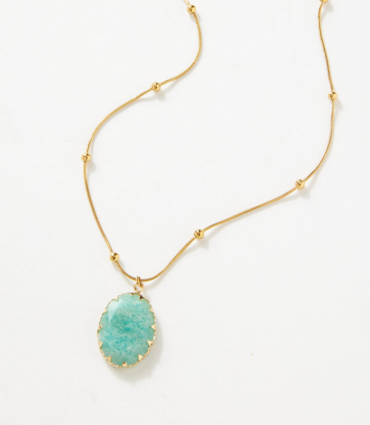 Amazonite Pendant Necklace
