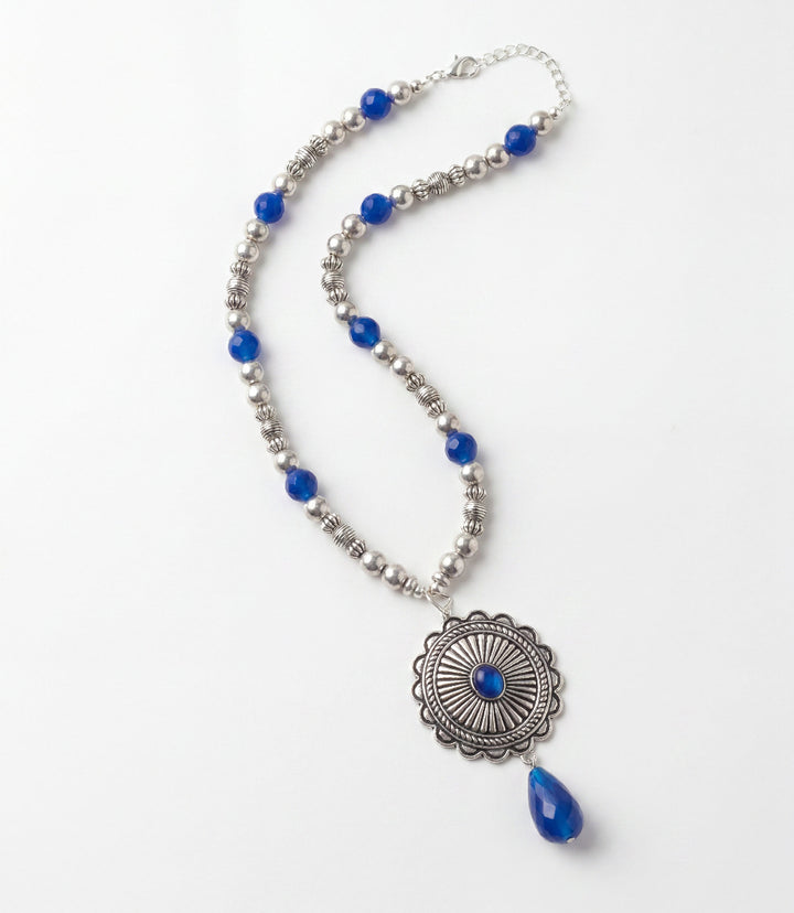 Embellished Concho Necklace