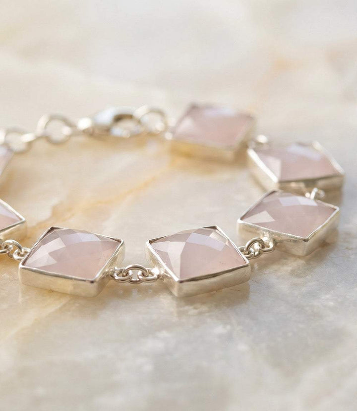 Pink Opal Link Bracelet