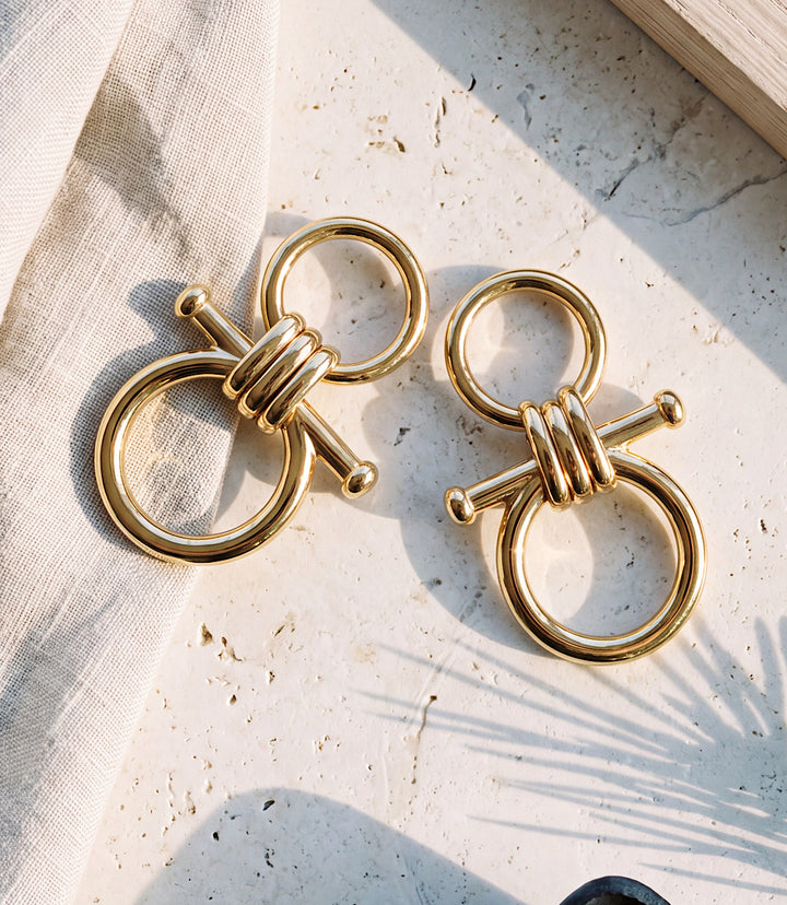 Interlocking Hoop Earrings