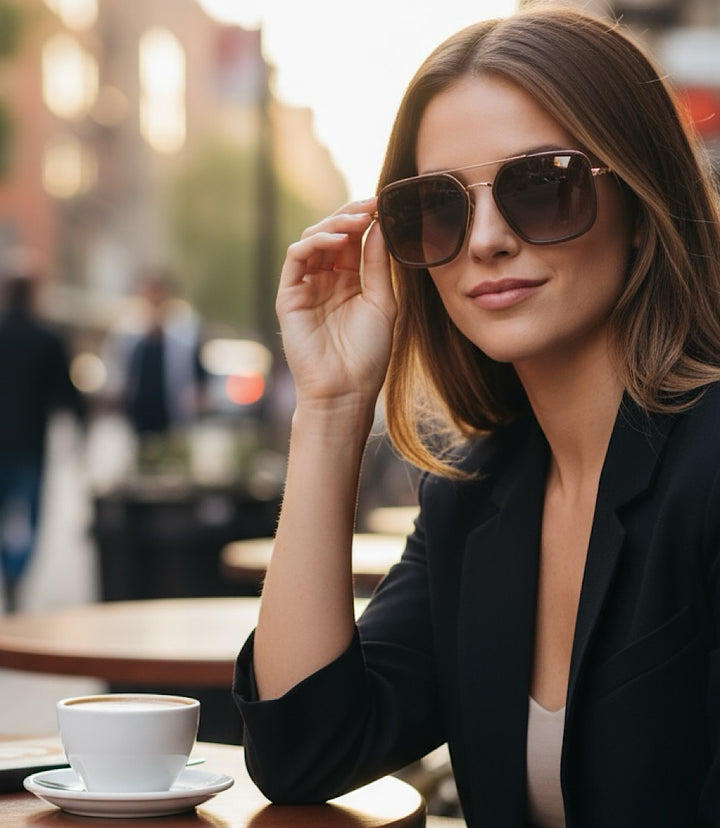 DIFF Jordan Polarized Aviator Sunglasses