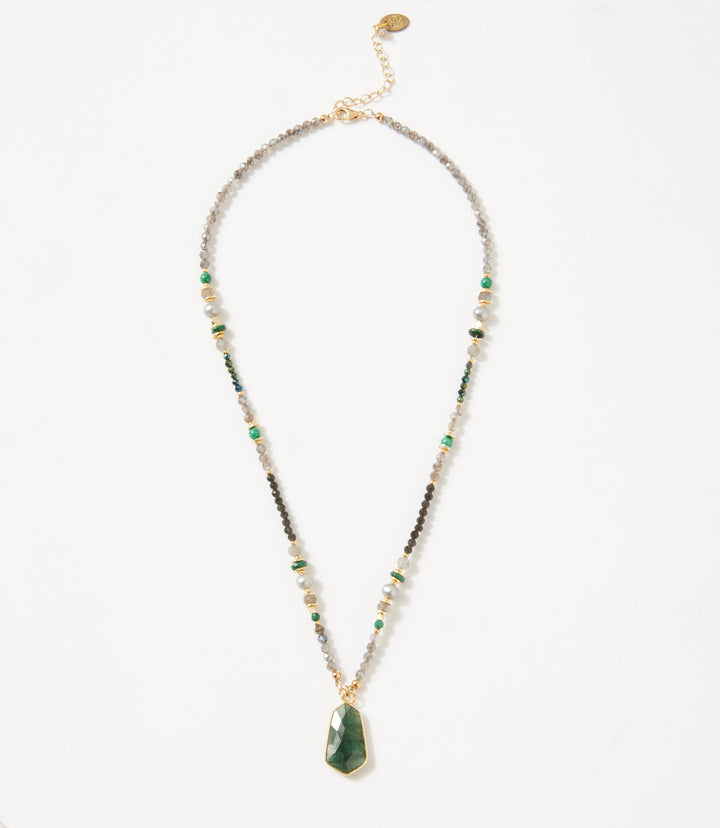 Emerald Pendant Necklace