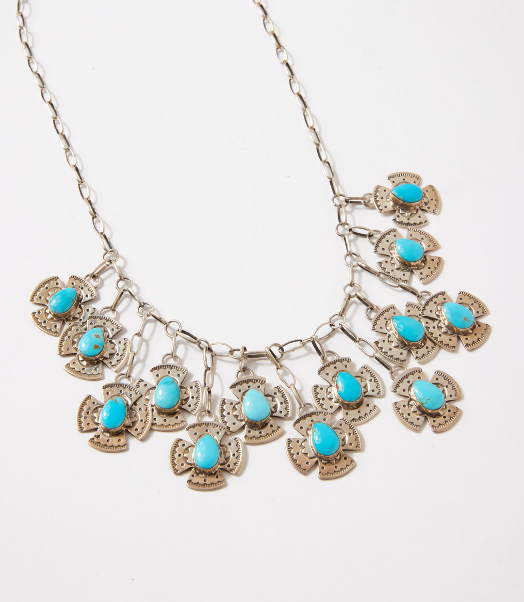 Bohemian Turquoise Dangle Necklace