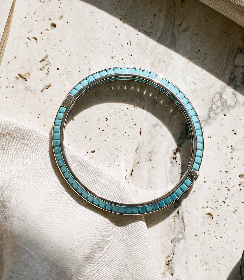 Turquoise Beaded Bangle