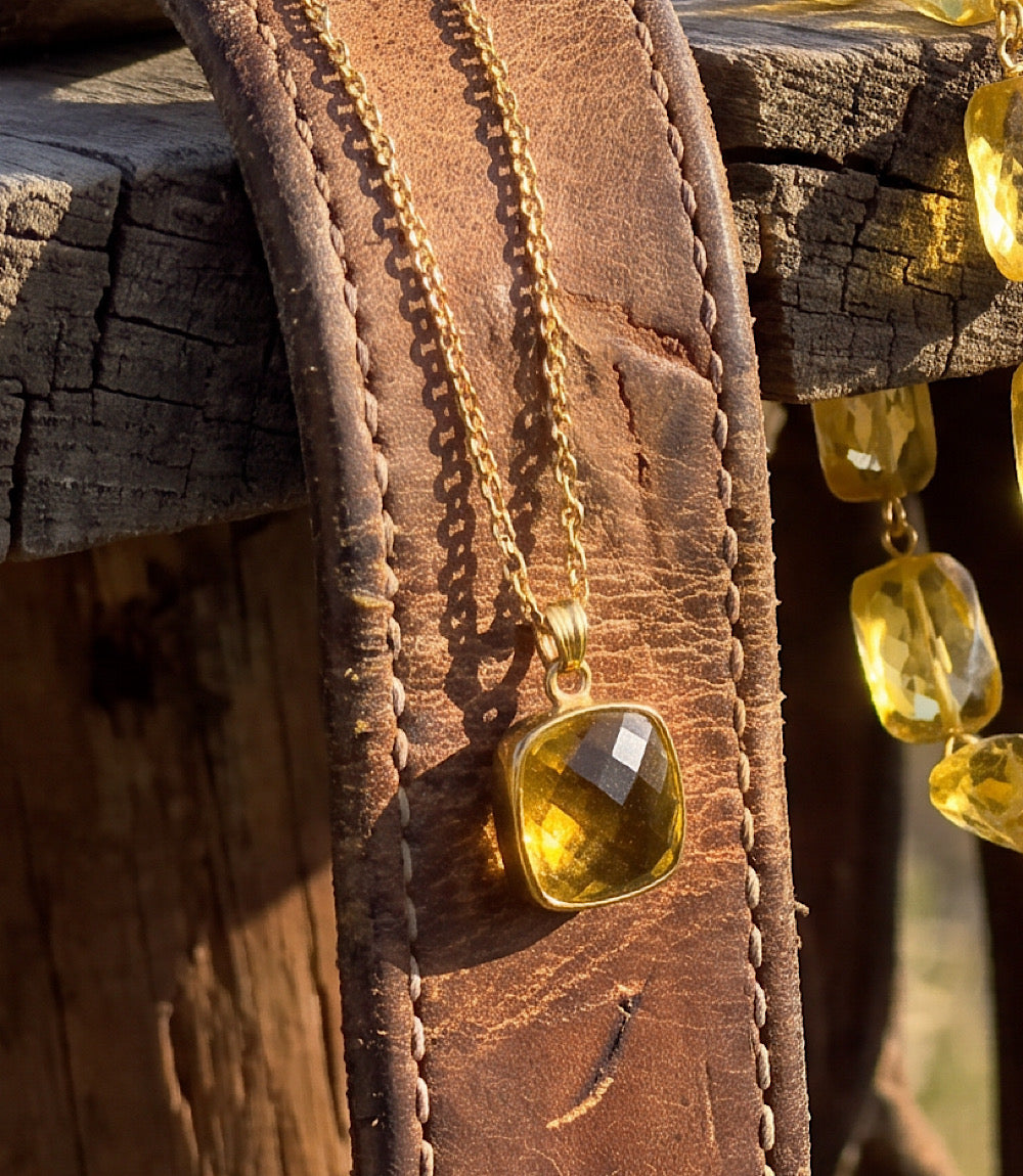 Citrine Gemstone Necklace