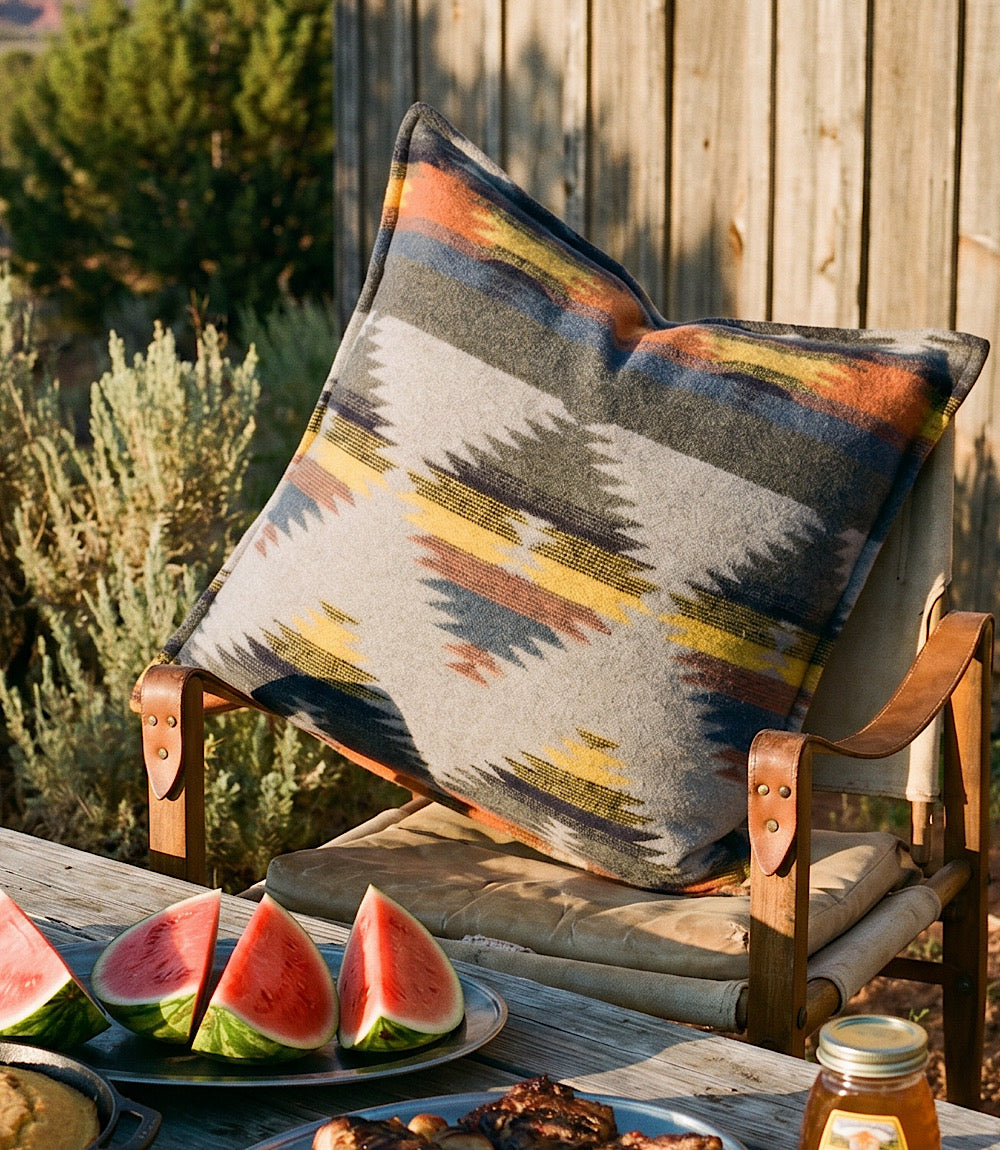 Jacquard Square Throw Pillow
