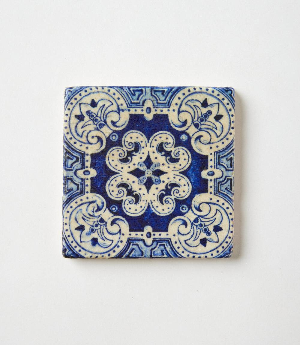 Italian Tile Marble Coasters, Set Of 4