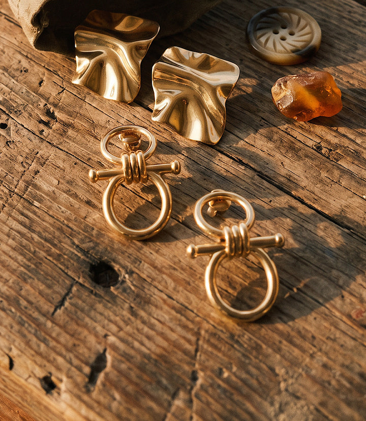 Interlocking Hoop Earrings