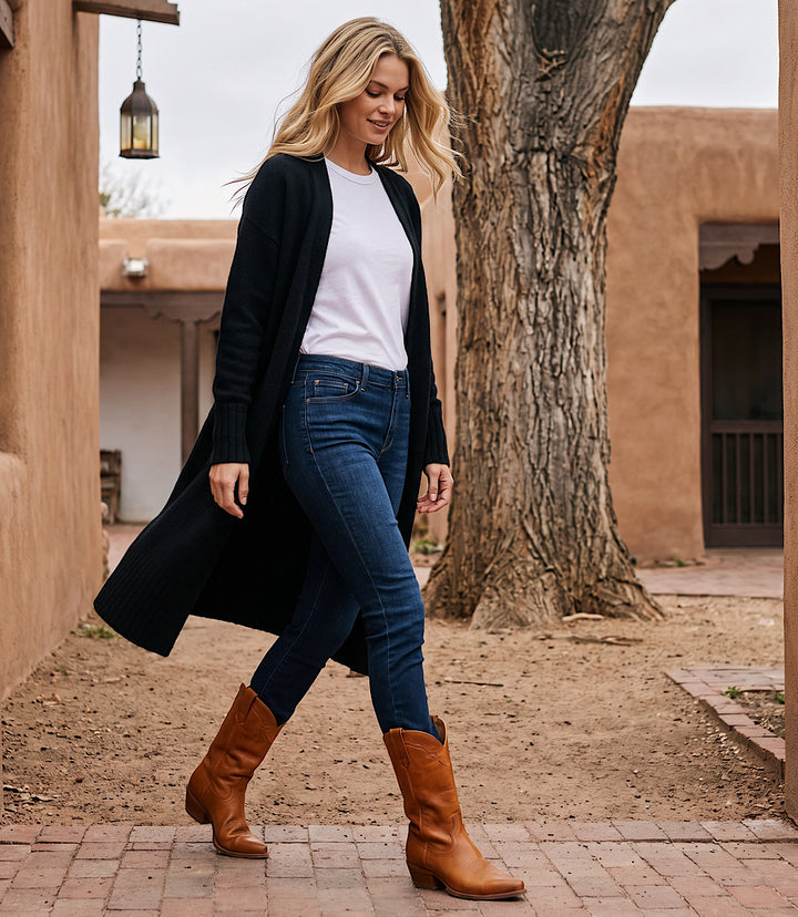 Long Open Front Cardigan Sweater