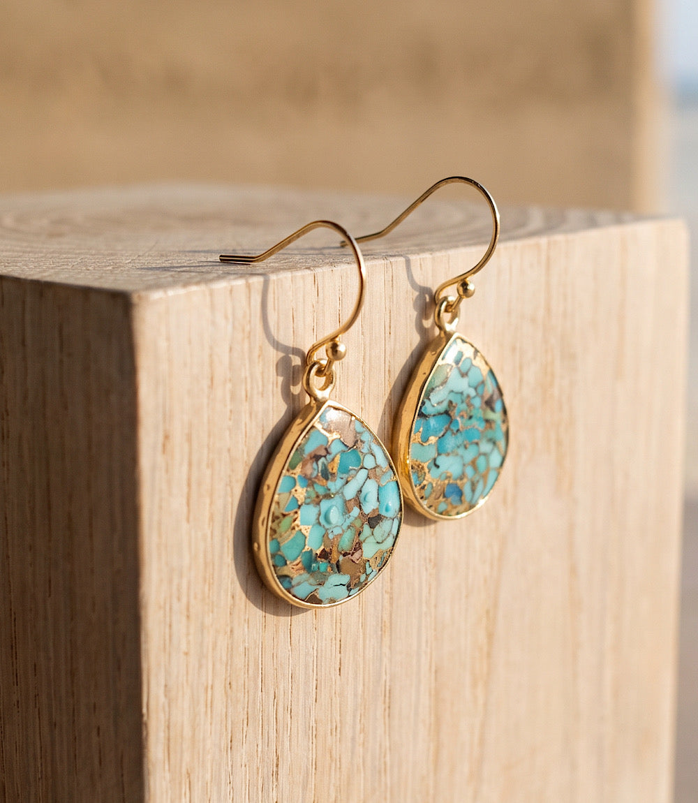 Turquoise Teardrop Earrings