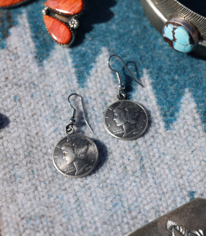 Mercury Dime Earrings